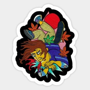 Skateboarder Sticker